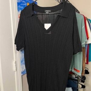 Men's Black Short Sleeve Shirt